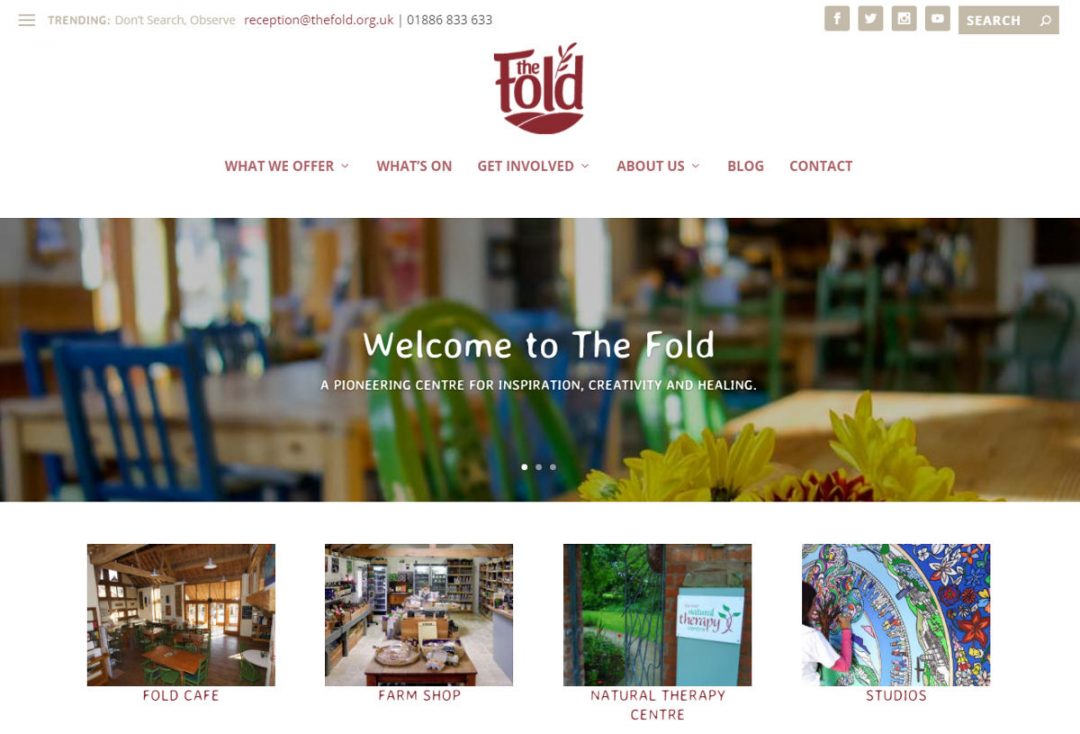The Fold - redesigned website