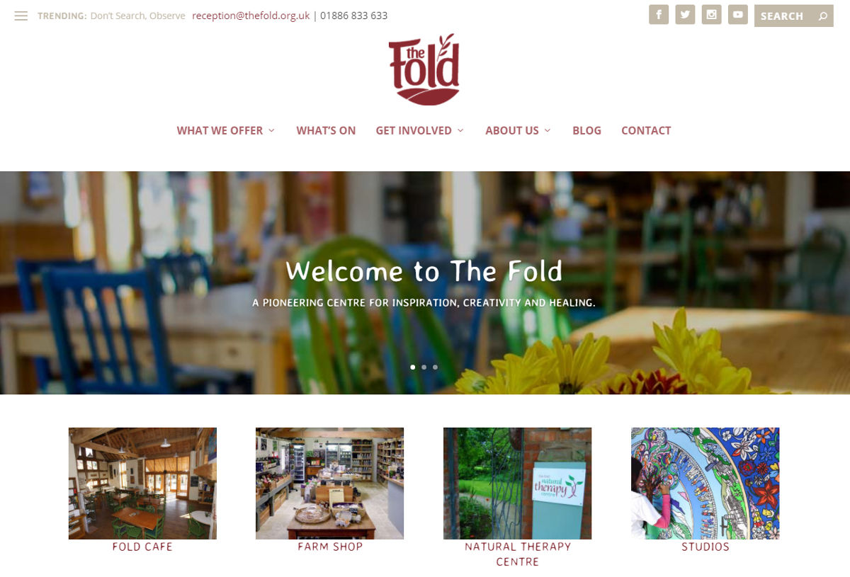 The Fold - redesigned website